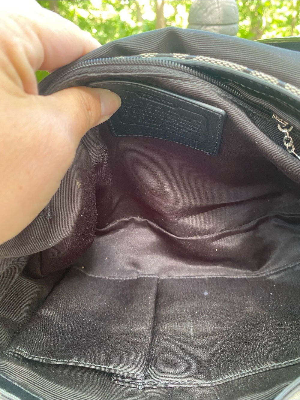 Coach Black and Gray Signature Canvas Soho Shoulder Bag with Buckle - Picture 10 of 10